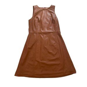 Ann Taylor Loft Faux Leather Dress Size: 0